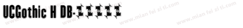 UCGothic H DB字体转换